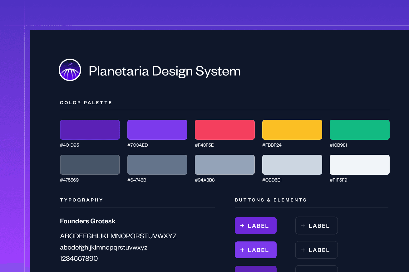 Design system components and patterns